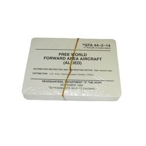 Army Training Cards GTA 44-2-14 Free World Forward Area Aircraft Allied Sep 1990